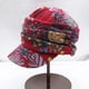 thumbnail image 3 of Gorro de invierno para mujer, con visera corta, plisado y floral, resistente al viento, cálido, térmico, con forro polar para uso diario., 3 of 6