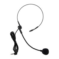 Magideal - Micrófono Profesional Univesal Ajustable Montado En La Cabeza Manos Libres Auriculares Con Cable De 3,5 Mm Para Guía Turístico Centro De Llamadas De