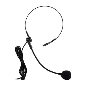 Magideal - Micrófono Profesional Univesal Ajustable Montado En La Cabeza Manos Libres Auriculares Con Cable De 3,5 Mm Para Guía Turístico Centro De Llamadas De