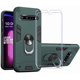 thumbnail image 1 of Funda para teléfono Folmeikat LG V60 ThinQ 6.8" con anillo giratorio 360° verde, 1 of 7