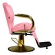 thumbnail image 4 of Silla Peluqueria Barberia Respaldo Ergonomico Ajustable Rosa, 4 of 8