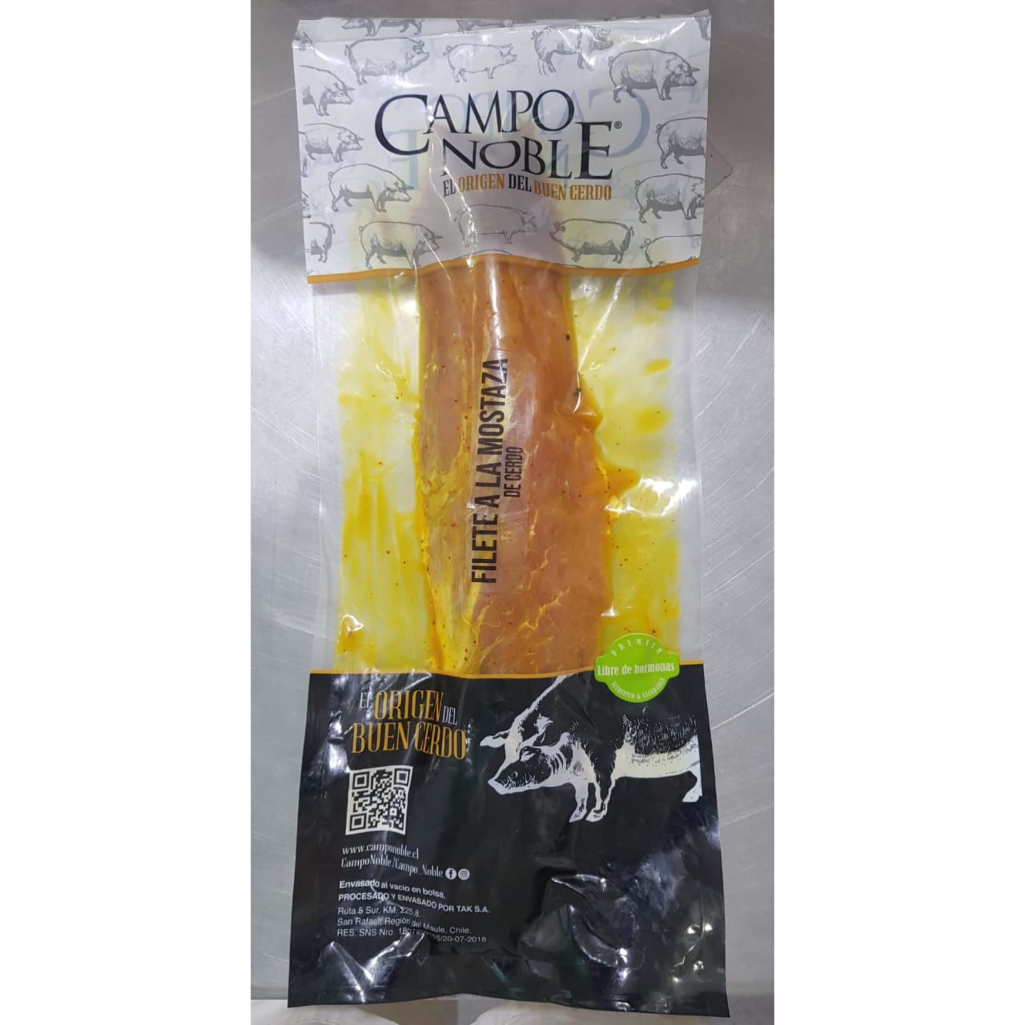 Filete De Cerdo A La Mostaza 500 g Campo Noble