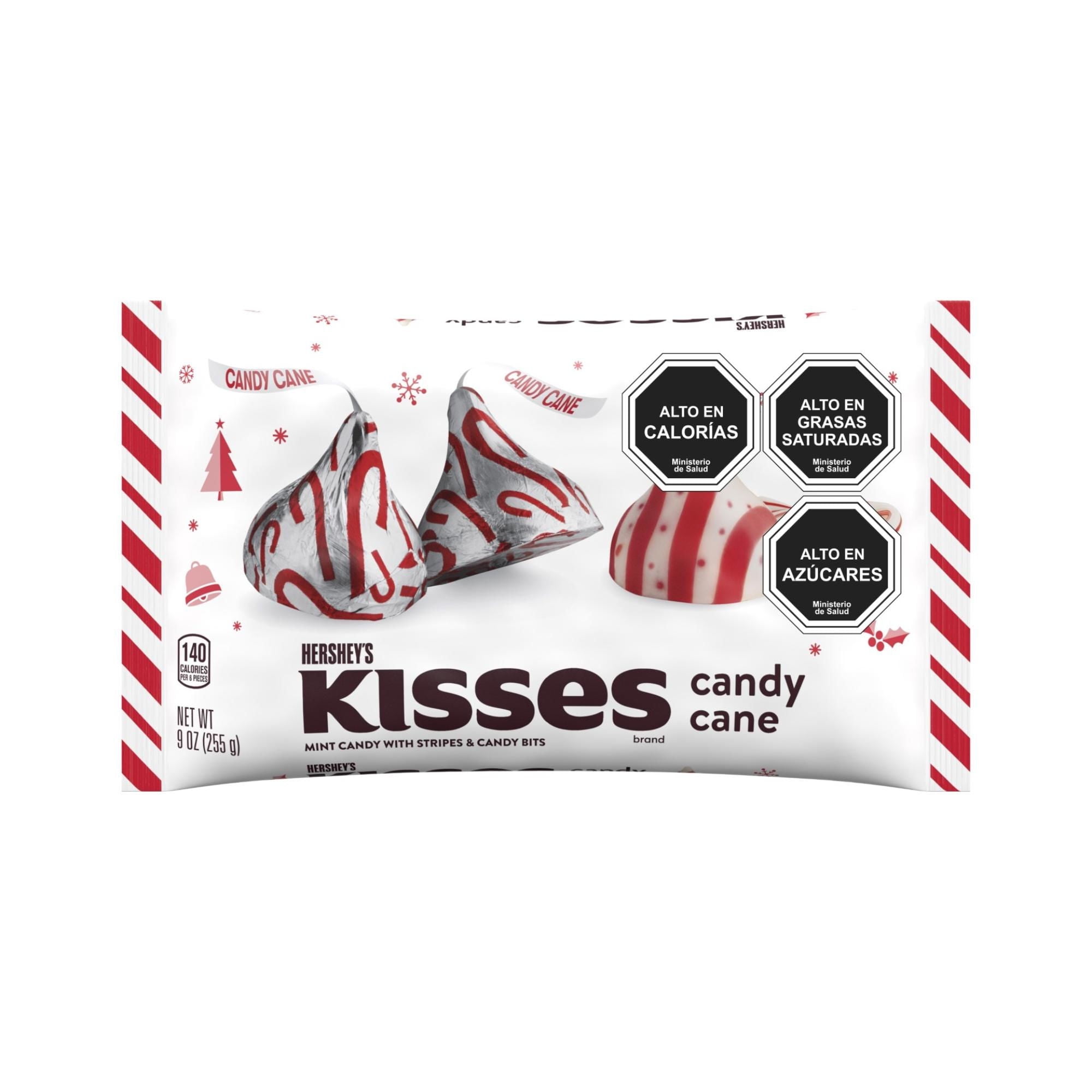 Caramelos Kisses Candy Cane 255 g Hershey's
