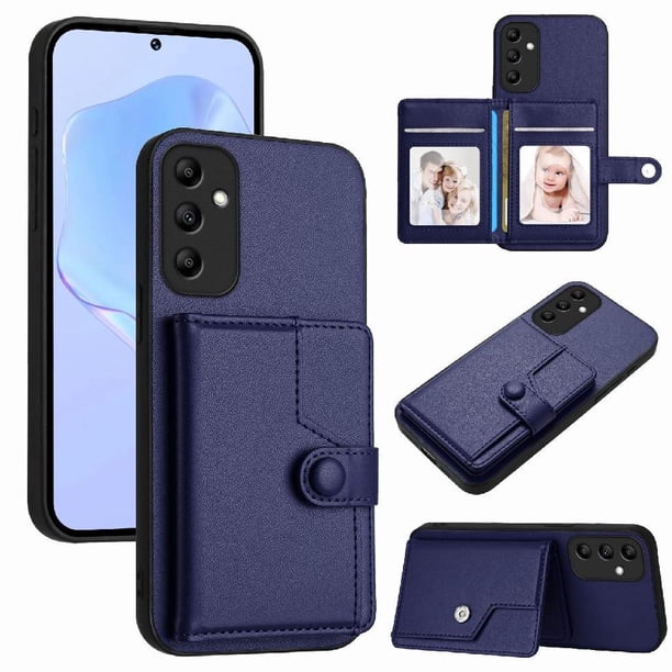 FOXDOCK Funda para SAMSUNG Galaxy A14 con Bloqueo RFID - Diseño Elegante con Cierre de Botón