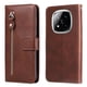 thumbnail image 2 of Funda con Cremallera para Xiaomi Poco X7 5G, Carcasa Cartera de Cuero PU con Soporte y Tarjetero, 2 of 5