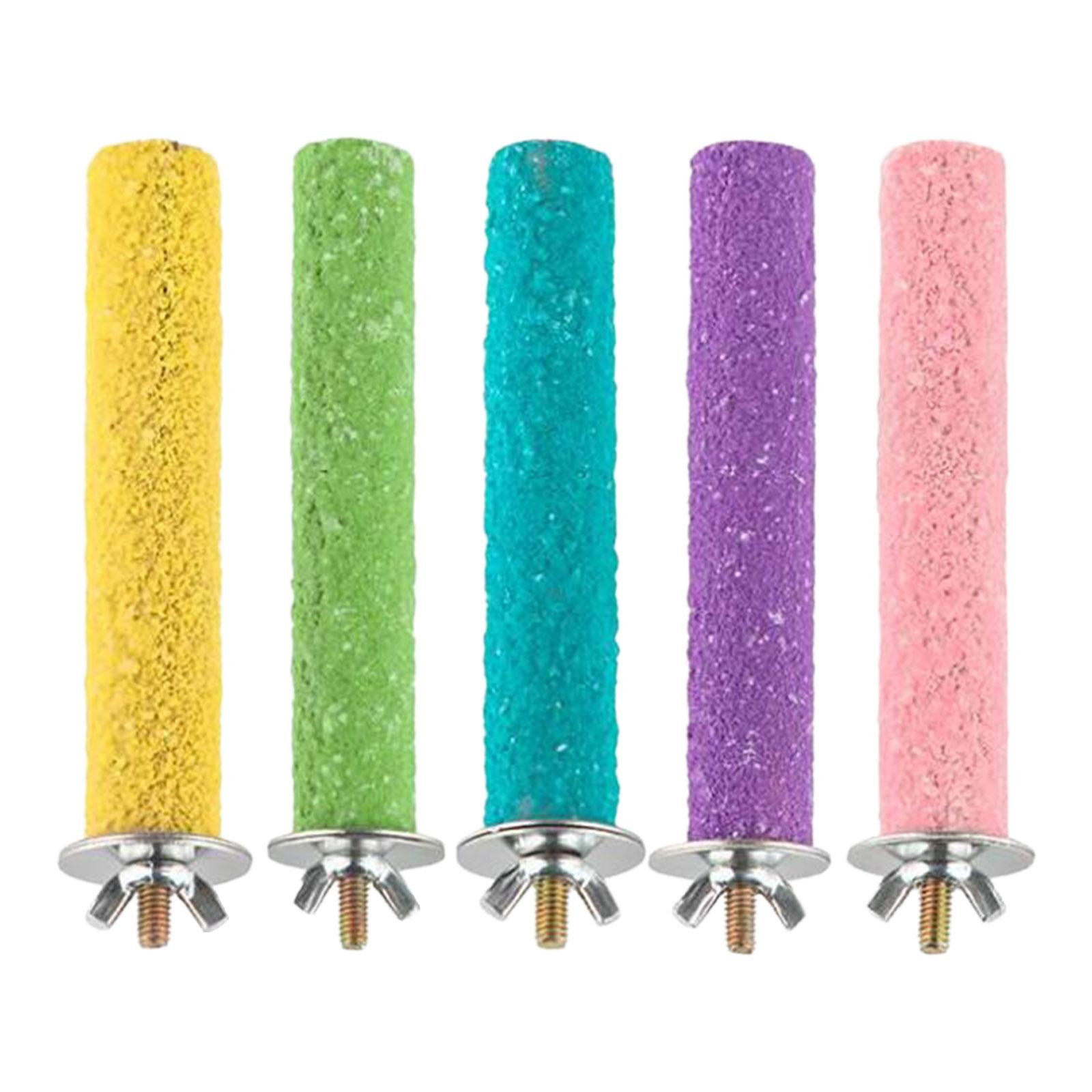 Percha Para Loros Y Mascotas, Jaula De Periquito De Pie Para Canarios Medianos Y Pequeños, 5 Uds.