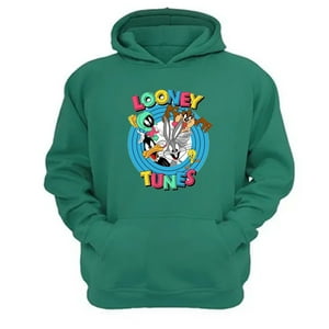 Genérico - Polerón Canguro Dibujos Animados Lt Verde Aguamarina Talla L Unisex