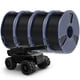 thumbnail image 1 of Filamento para impresora 3D SUNLU PETG de 1,75 mm, 4 kg, negro, paquete de 4, 1 of 7