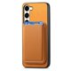 thumbnail image 5 of Funda de Cuero Magnética con Tarjetero para Samsung Galaxy S23 Cubierta Delgada Amarillo, 5 of 5