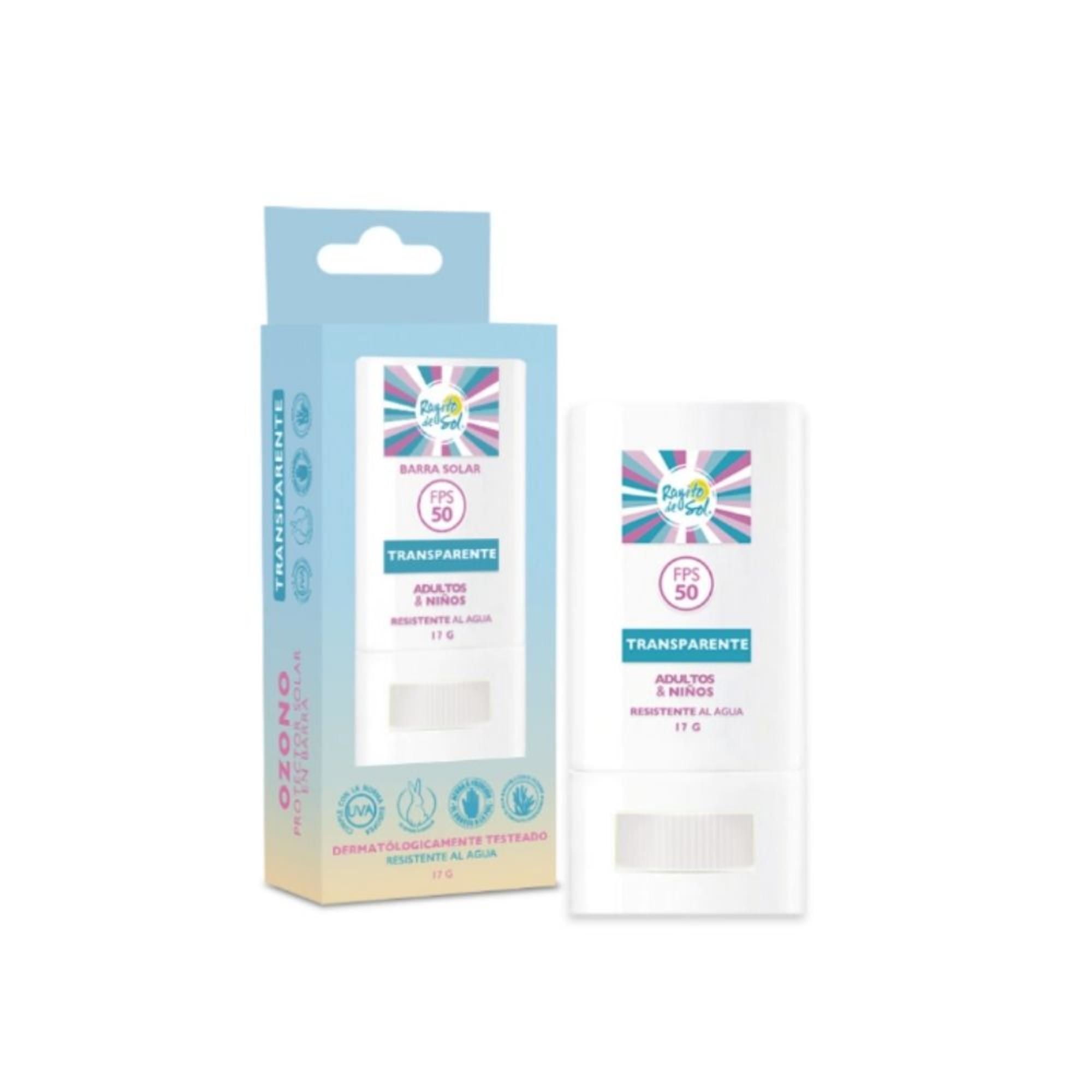 Protector Solar En Barra Fps 50 Stick Incolora 17 g Rayito de Sol