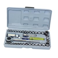 Ioensy - 40X Juegos De Herramientas Manuales Juego De Llaves De Tubo Para Reparación De Máquinas Asiento Silla Coche