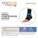 thumbnail image 3 of Manga de Tobillo Copper Fit Talla Media 20-25 cm Negro, 3 of 6