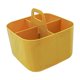 thumbnail image 2 of Canasto Organizadora De Almacenamiento De Ducha Con Asa Para Acondicionador De Baño, Guardería, 4 Ranuras, Color Amarillo, 2 of 3