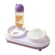 thumbnail image 5 of Bebedero Práctico Cuenco De Comida Para Gatos Inclinado Para Conejo Perro Pequeño Mediano Violeta, 5 of 5