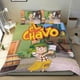 thumbnail image 1 of El Chavo del Ocho Conjunto de sábanas temático, trío de piezas, cómodo y amigable con la piel, diseño único, regalo de decoración para el hogar para familiares, amigos y fans,140cm *210cm, 1 of 6