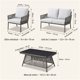 thumbnail image 3 of Juego De Terraza Leonora 4 Piezas Sofá 2 Sillones Mesa Ratán, 3 of 8
