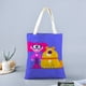 thumbnail image 2 of Maddie + Triggs Bolso de tela con estampado de lienzo para mujer, bolsa de compras reutilizable y estética, con cremallera interior, regalo para mujer,38*45cm., 2 of 6