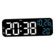 thumbnail image 3 of Reloj Despertador Digital Dst Moderno Reloj De Mesa Para Oficina Mesita De Noche Sala De Estar Blanco Azul, 3 of 3