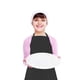 thumbnail image 2 of Set de delantal y gorro de chef CRJHNS para niños, ajustable, algodón, negro, 2 of 7
