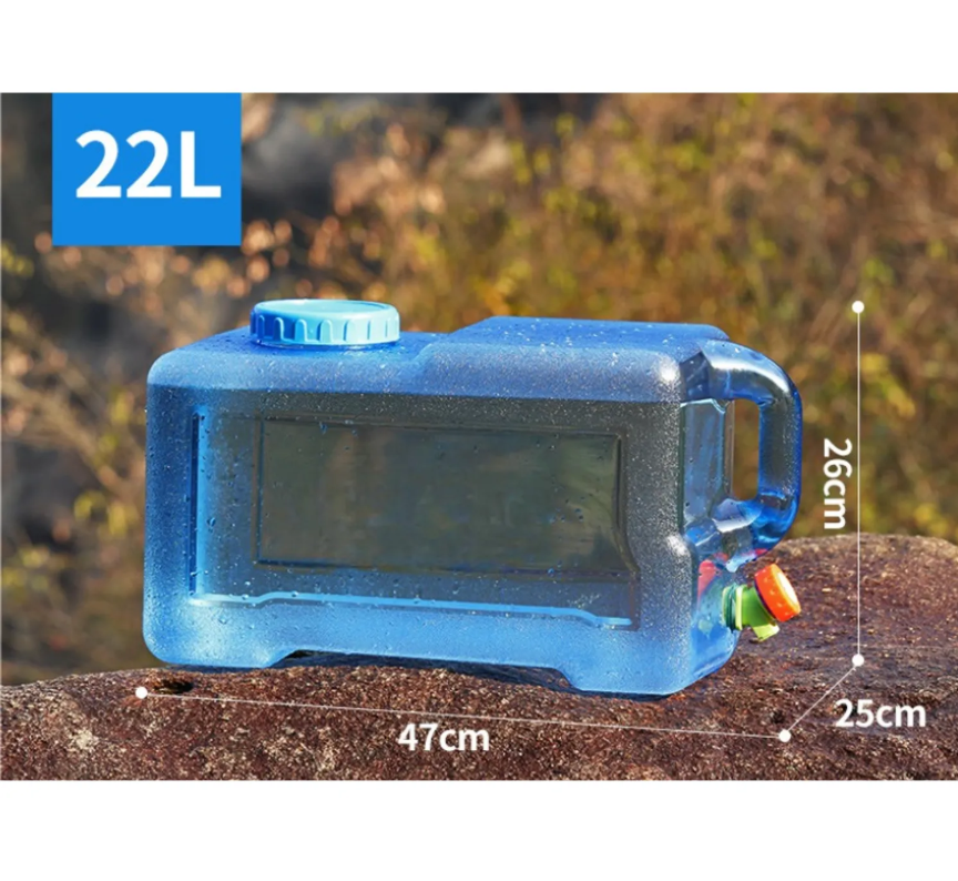 Ttodostore - Dispensador Tanque De Agua 22Lts Portatil Con Tapa Y Grifo