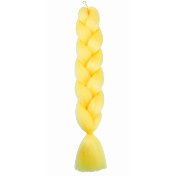 Xiao Hua Extensiones de cabello trenzado de ganchillo, 3 piezas, 23.6 pulgadas de largo, resistentes al calor, trenzadas de ganchillo, preestiradas, sin nudos, para peinado DIY, B41
