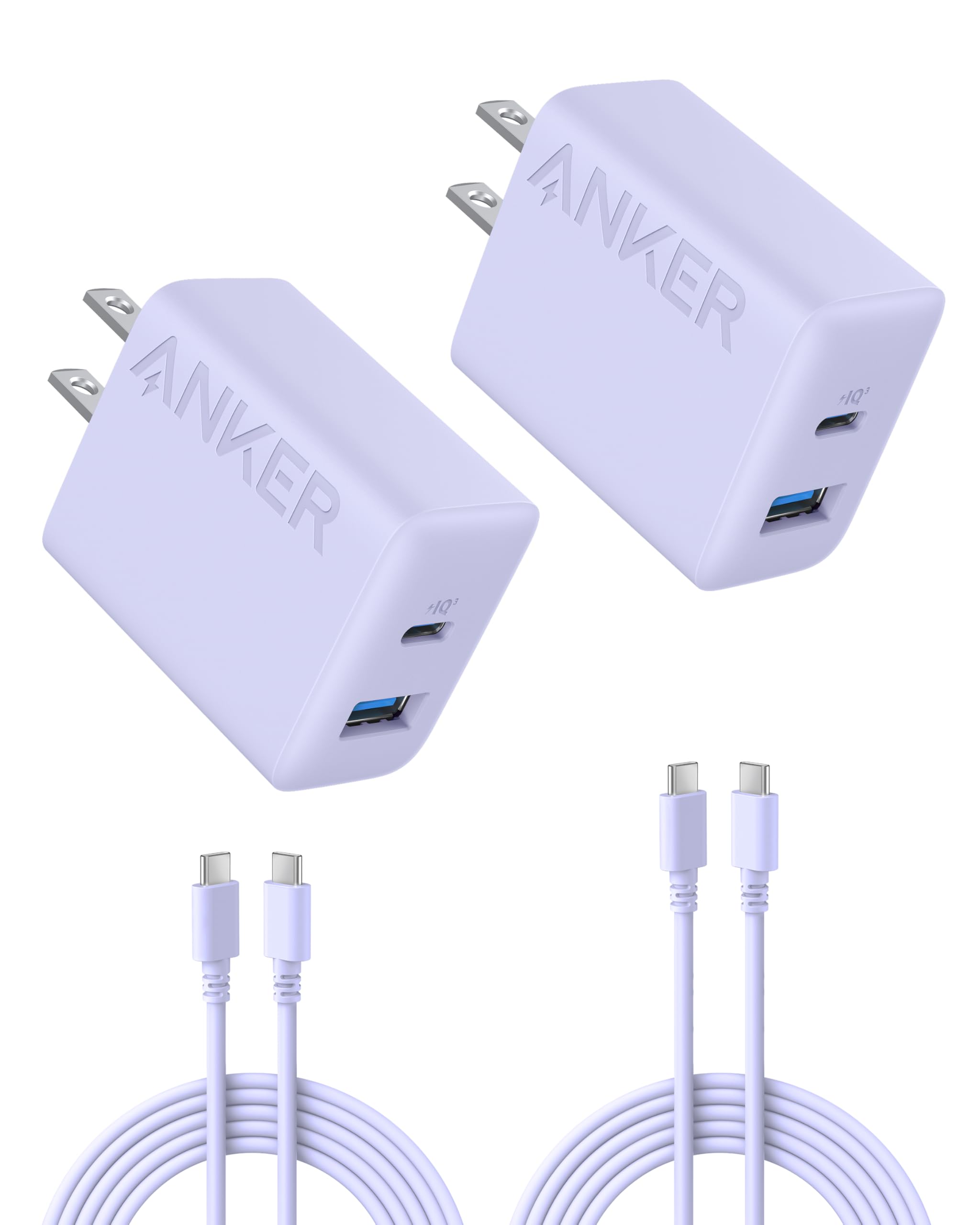 Cargador Anker Para Iphone 16, Bloque De Carga Usb C, Paquete De 2