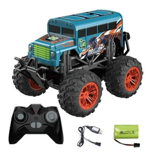 Maravillas Valdivia - Auto 4X4 Control Remoto Con Música, Sonido, Luces Y Vapor Azul
