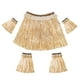 thumbnail image 2 of Hawaiian Funny Dance Party Hierba Falda Brazo Pierna Mangas Conjuntos De Disfraces Color Paja, 2 of 2