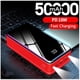 thumbnail image 2 of Cargador Portátil Power Bank 50000 mAh 3USB Tipo C Lightning linterna Rojo para carga diaria, 2 of 3