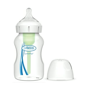 Dr. Brown'S - Mamadera Anticólico Boca Ancha 330Ml, Con Tetina 3M+