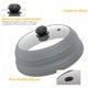 thumbnail image 5 of Tapa anti salpicaduras para microondas GLOU‑GLOU GOOSE GGG 27 cm ventilada gris, 5 of 8