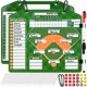 thumbnail image 1 of Pizarra magnética para alineación de béisbol NUOGAO, doble cara, 32 x 28 cm, 1 of 7