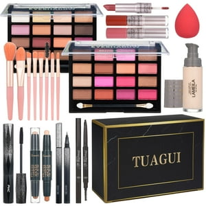 Kit De Maquillaje Tuagui All In One Para Mujer Con Sombra De Ojos Y Brocha