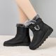 thumbnail image 5 of Botas de nieve de invierno para mujer, botas anchas de media pantorrilla, botines cálidos con forro de piel, antideslizantes y cómodos para exteriores., 5 of 5
