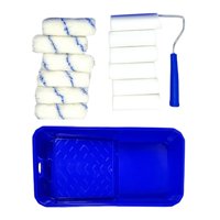 Magideal - Herramientas De Pintura Con Rodillo De Pintura, Marco De Jaula De Pintura, Recambios De Cubierta De Rodillo Pequeño De 4 Pulgadas Con Marco, Juego De