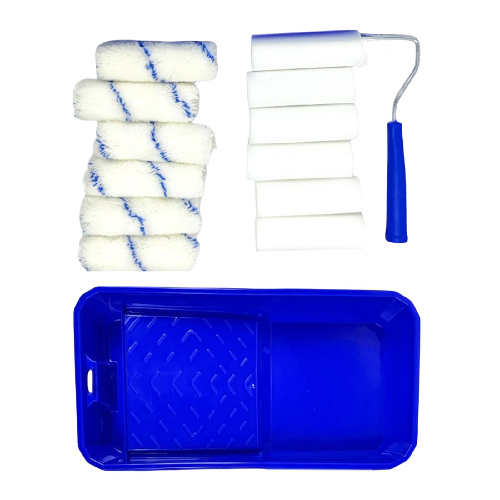 Magideal - Herramientas De Pintura Con Rodillo De Pintura, Marco De Jaula De Pintura, Recambios De Cubierta De Rodillo Pequeño De 4 Pulgadas Con Marco, Juego De