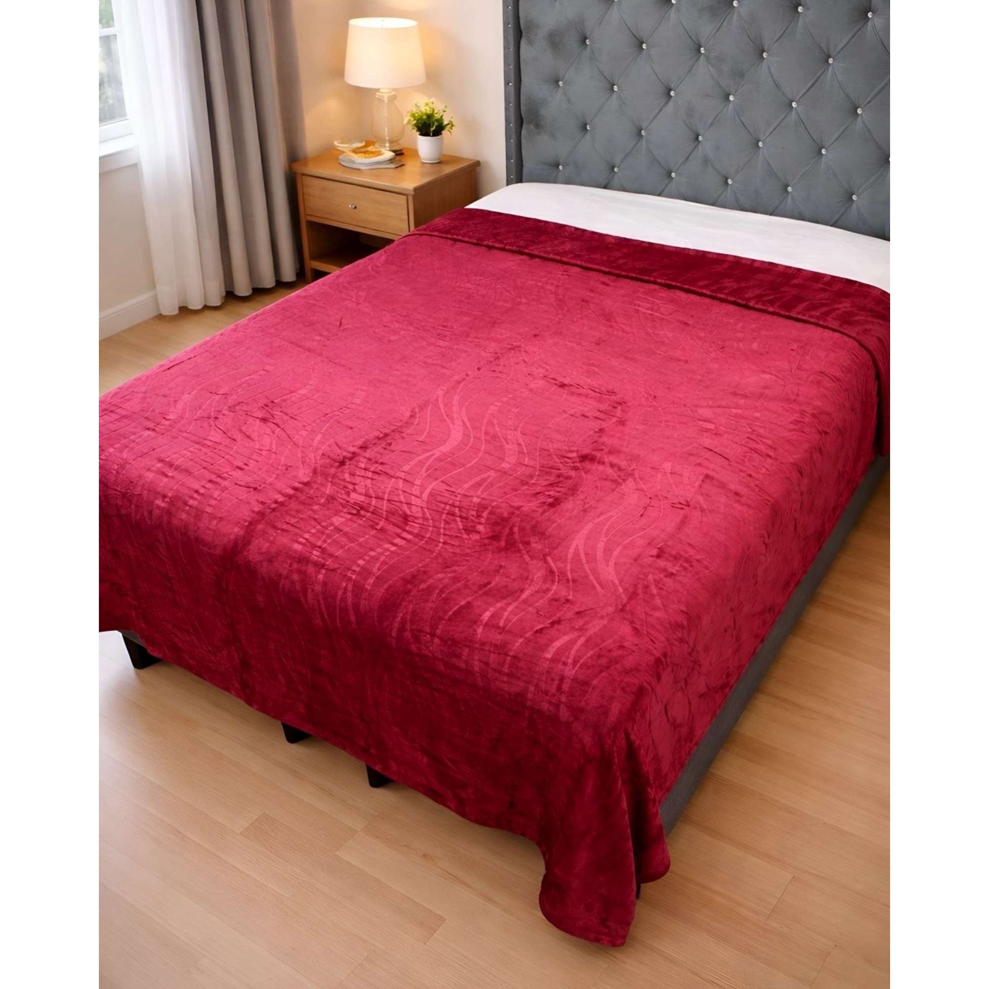 Imac Hogar - Mantas Frazada Delgada Plush Plaza Y Media