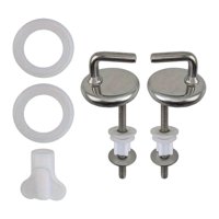 Magideal - Bisagras De La Tapa Del Inodoro, Conector De Montaje, Accesorios Engrosados De Soporte De Fijación Ajustable, Parte De Reemplazo Para Hoteles Public