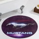 thumbnail image 5 of Ford Mustang Alfombra Redonda de Felpa Coral, Antideslizante, No Desprende Pelusas, Lavable y Duradera para Salón, Dormitorio y Habitación de Niños 60cm, 5 of 6