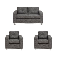 Muebles América - Living George 211 Cuero Auris Gris
