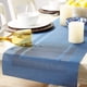 thumbnail image 3 of Camino de mesa DII tejido de PVC para interiores y exteriores, 14 x 72 cm, azul, 3 of 7