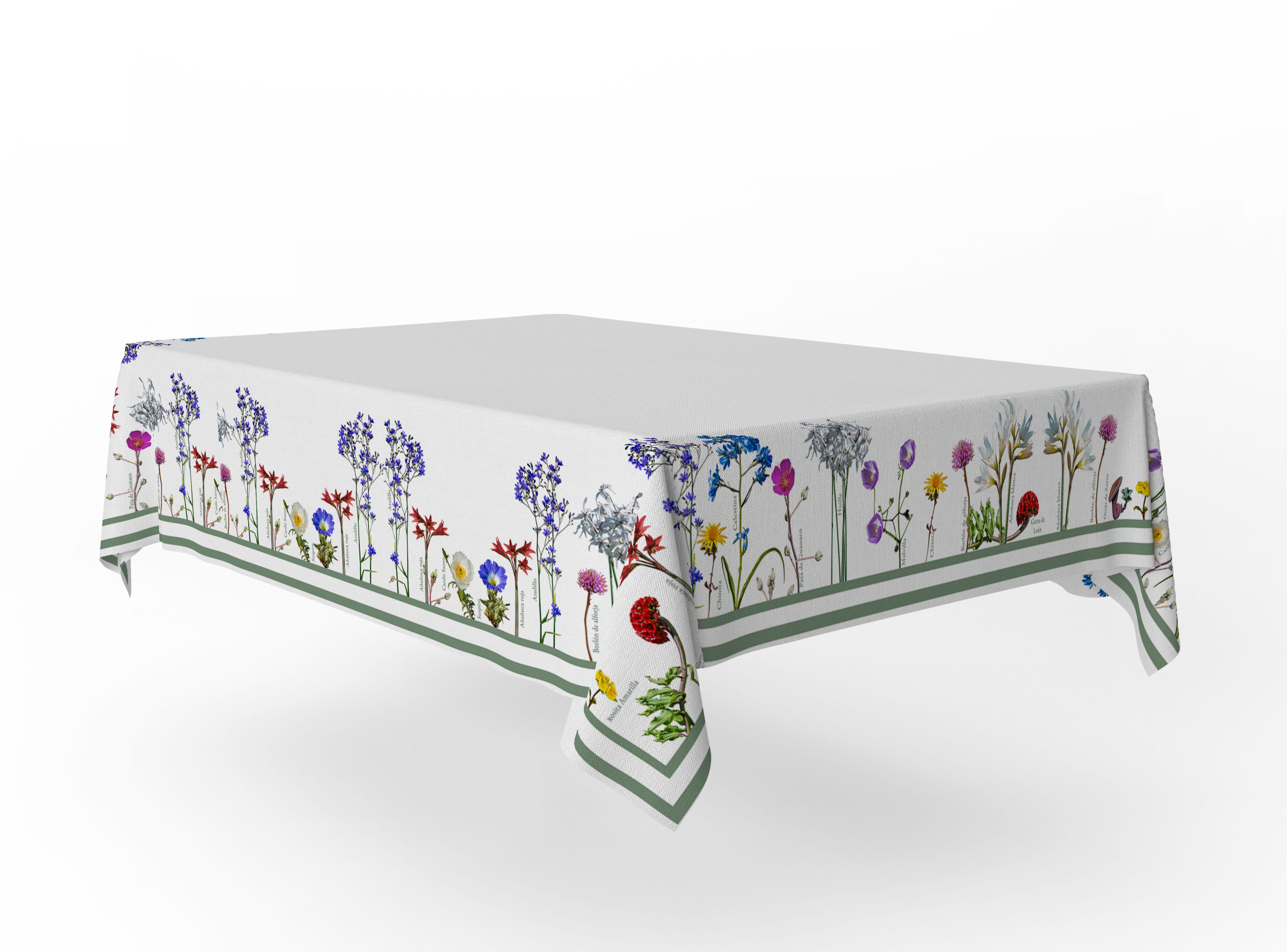 Andes1 - Mantel Antimanchas De Flores Del Desierto De Atacama