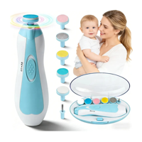 Genérico - Lima Electrica Uñas Para Bebé Guaguas Infantil Cortauñasceleste