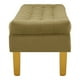 thumbnail image 3 of Banqueta Wood 2c Felpa 01 Verde Musgo, 3 of 4