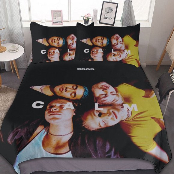 Calm 5 Seconds Of Summer 3 Pieces Bedding Sets Soft Comforter Sets Decor Bedroom Gifts