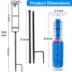 thumbnail image 5 of Pluviómetro Toiclebor RM-LBS7-002 resistente a heladas de 74 cm, 5 of 5