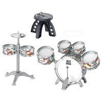 Magideal - Juego De Batería Para Niños Principiantes, Juguete De Desarrollo, Juguete Sensorial Educativo Con Taburete Para Niños Y Niñas, Guardería, Concierto , Estilo B