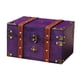 thumbnail image 1 of Joyero De Madera, Cofre Del Tesoro, Para Pendientes, Colgantes, Anillos, Color Morado, 1 of 5