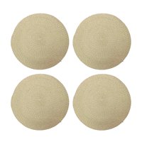 Set 4 Individuales Fibras Entrelazadas Hanoi De Ø35Cms Kawi®