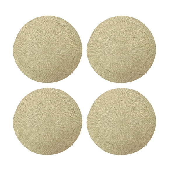 Set 4 Individuales Fibras Entrelazadas Hanoi De Ø35cms Kawi®